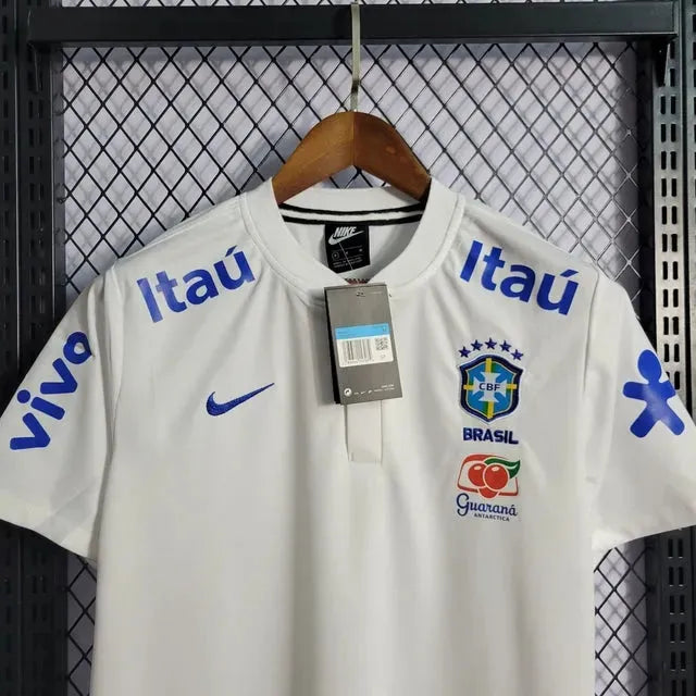 Brazil Polo Shirt - Men's White Fan