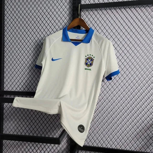 Brazil Away Shirt 19/20 - Men's White Fan Shirt