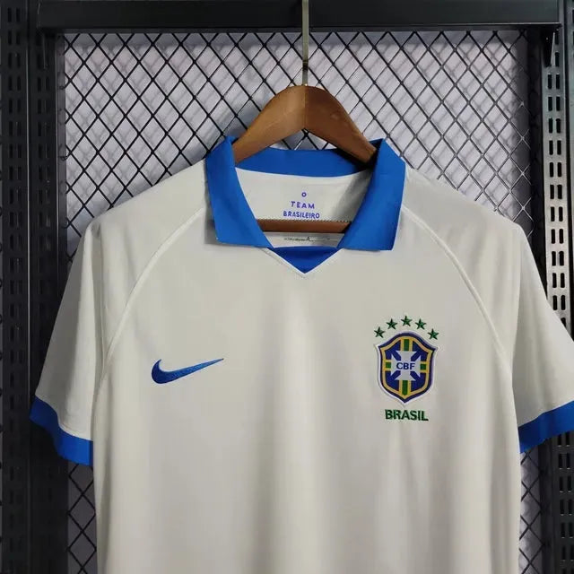 Brazil Away Shirt 19/20 - Men's White Fan Shirt