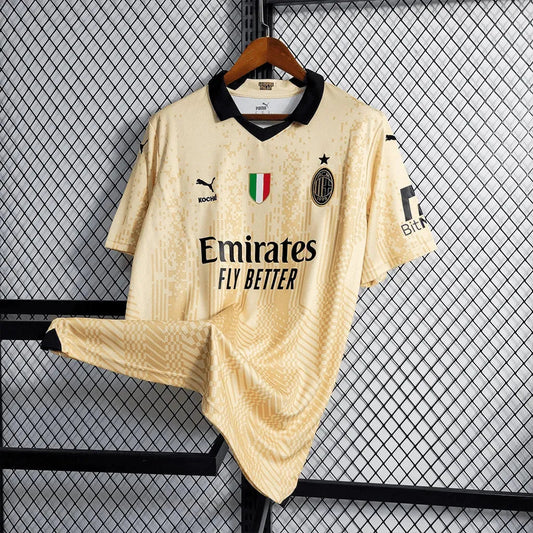 AC Milan Double 23/24 Shirt - Men's Fan Beige