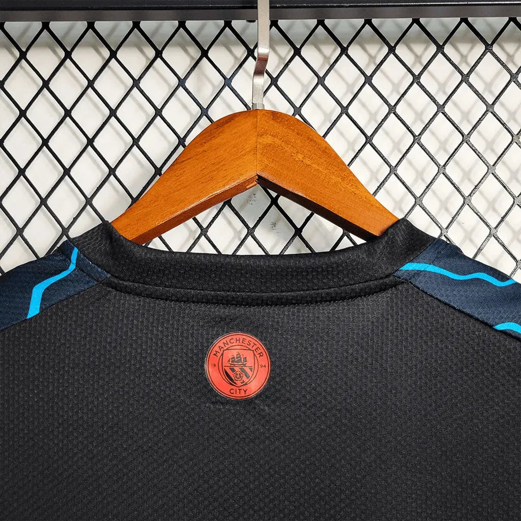Manchester City Training Shirt 23/24 - Men's Fan Black and Blue