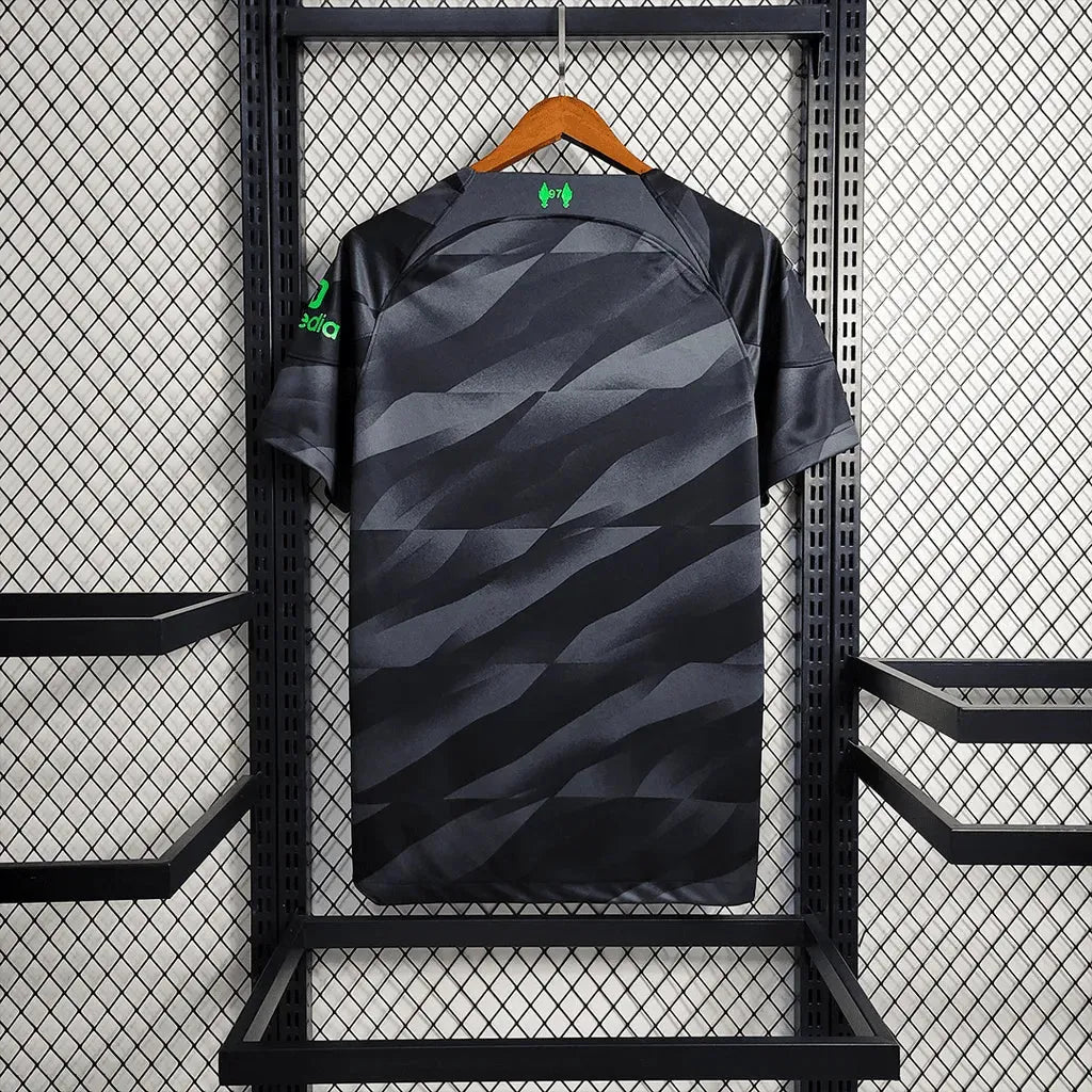 Liverpool Goalkeeper Shirt 23/24 - Men's Fan Black and Green
