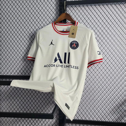 PSG III Away Shirt 21/22 - Men's White Fan Shirt