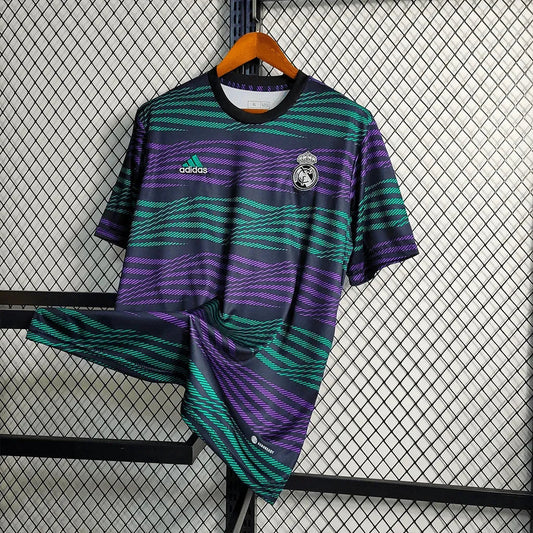Real Madrid Training Shirt 23/24 - Men's Green and Purple Fan Shirt