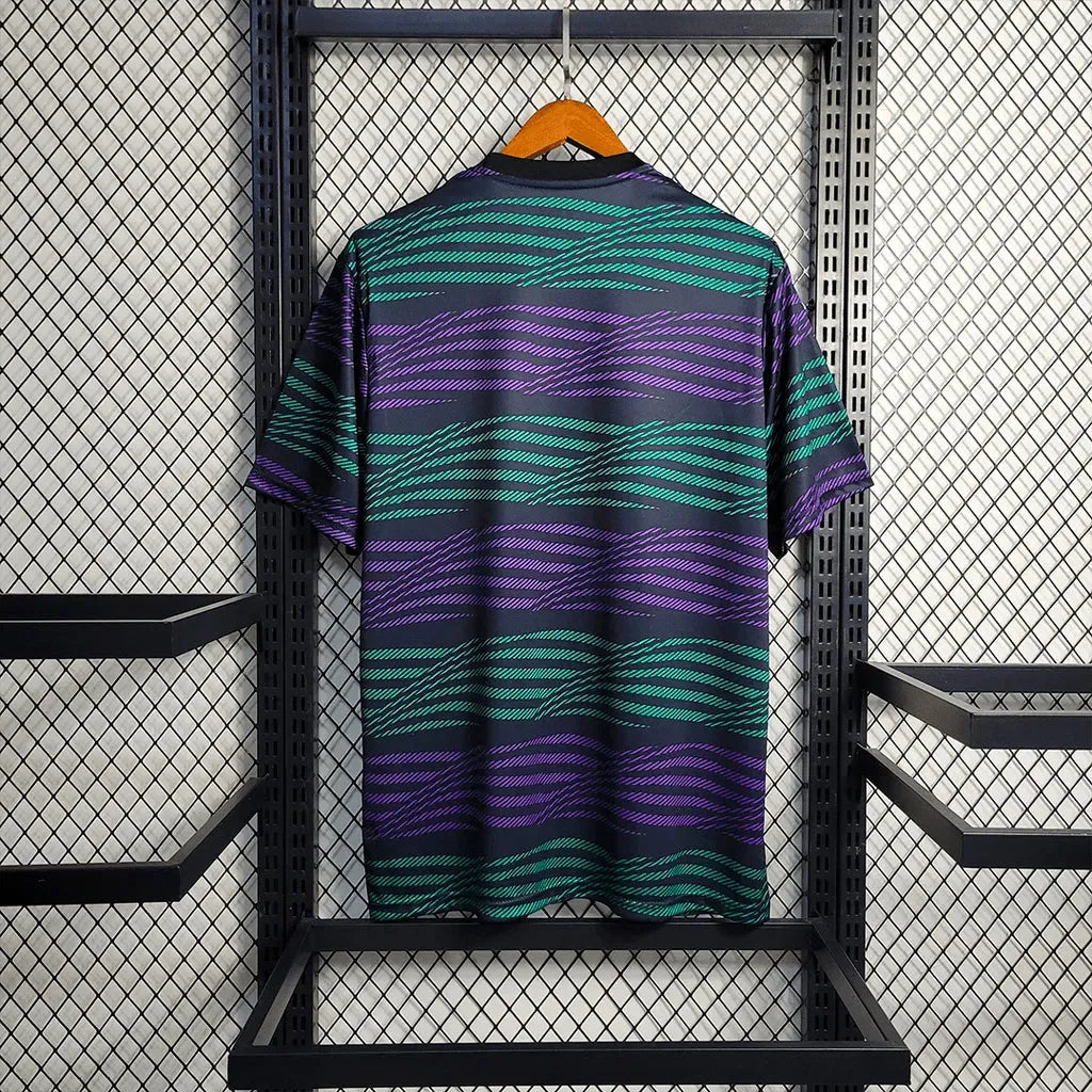 Real Madrid Training Shirt 23/24 - Men's Green and Purple Fan Shirt