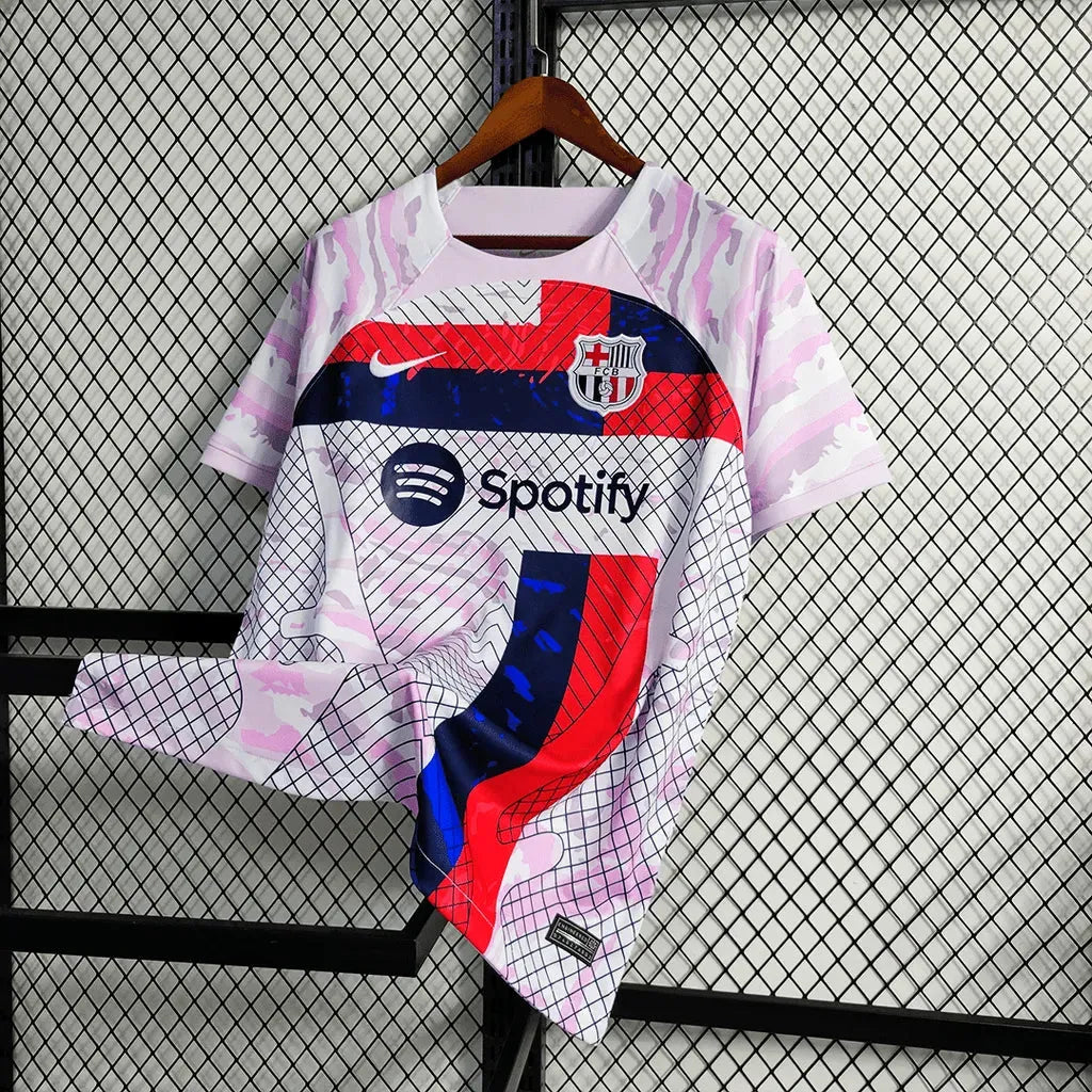 Barcelona Training Jersey 23/24 - Men's Fan White Shirt