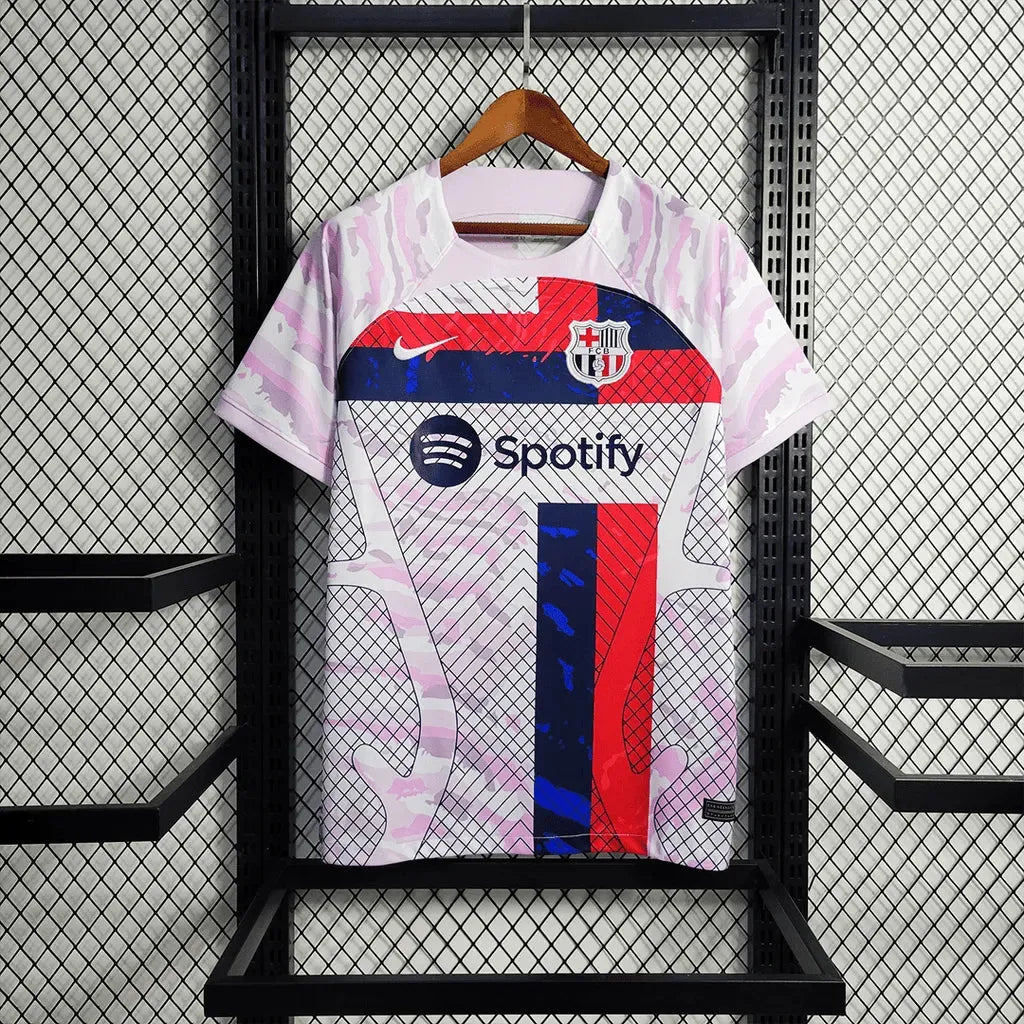 Barcelona Training Jersey 23/24 - Men's Fan White Shirt