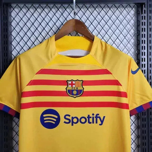 Barcelona IV Away Shirt 23/24 - Men's Fan Yellow