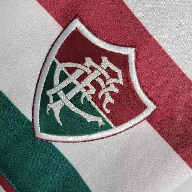Fluminense Away Shirt 23/24 - Men's White Fan Shirt + Libertadores Patches