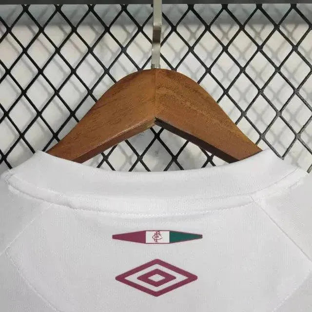 Fluminense Away Shirt 23/24 - Men's White Fan Shirt + Libertadores Patches