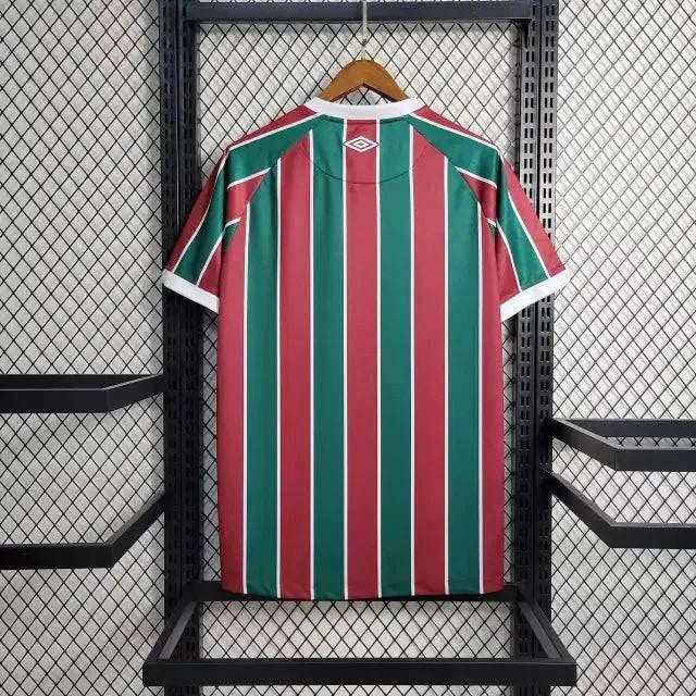 Fluminense Home Shirt 23/24 - Men's Fan Shirt + Libertadores Patches