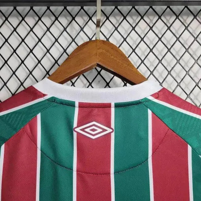 Fluminense Home Shirt 23/24 - Men's Fan Shirt + Libertadores Patches