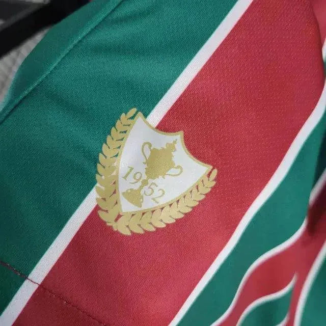 Fluminense Home Shirt 23/24 - Men's Fan Shirt + Libertadores Patches