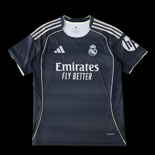 Real Madrid Away Shirt 25/26 - Men's Fan Black