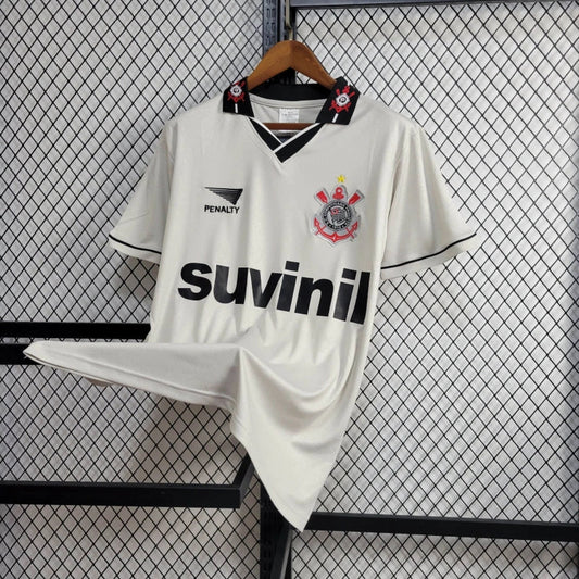 Timão Home Retro Shirt 1996 - Men's White Fan Shirt