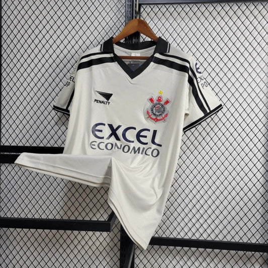 Timão Home Retro Shirt 1998 - White Men's Fan Shirt