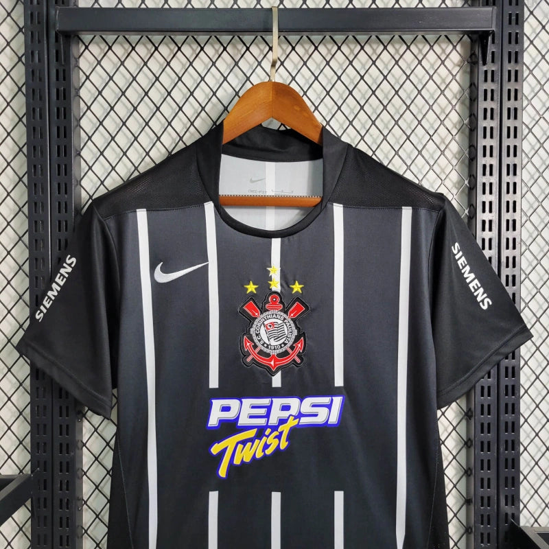 Timão Away Retro 2004 Shirt - Men's Fan Black