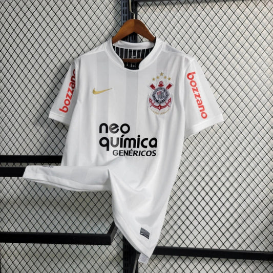 Timão Home Retro Shirt 2012 - White Men's Fan Shirt
