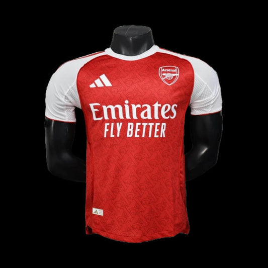 Arsenal Home Shirt 25/26 - Mens Player Red &amp; White