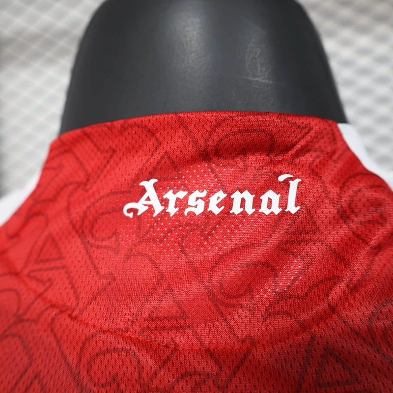 Arsenal Home Shirt 25/26 - Mens Player Red &amp; White