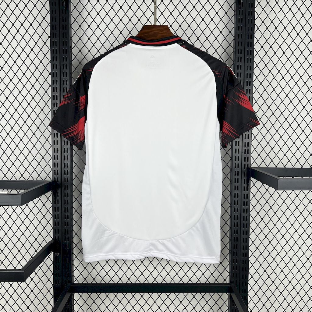 Flamengo Away Shirt 25/26 - Men's White Fan Shirt + Sponsorships + Patch Copa Brasil 2024