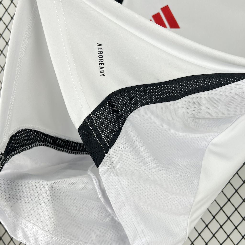 Flamengo Away Shirt 25/26 - Men's White Fan Shirt + Sponsorships + Patch Copa Brasil 2024