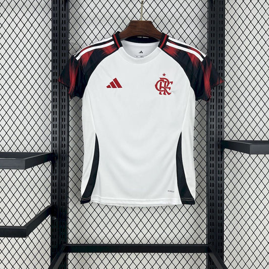 Flamengo Away Shirt 25/26 - Women's White Fan Shirt + Sponsorships