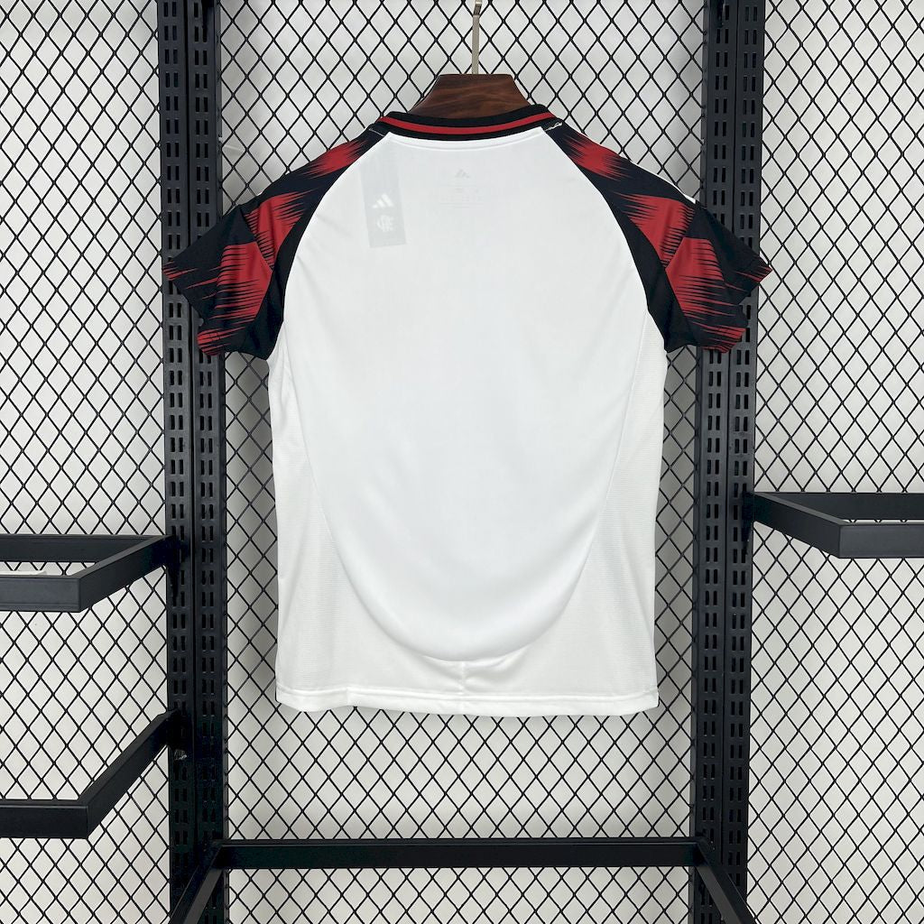 Flamengo Away Shirt 25/26 - Women's White Fan Shirt + Sponsorships