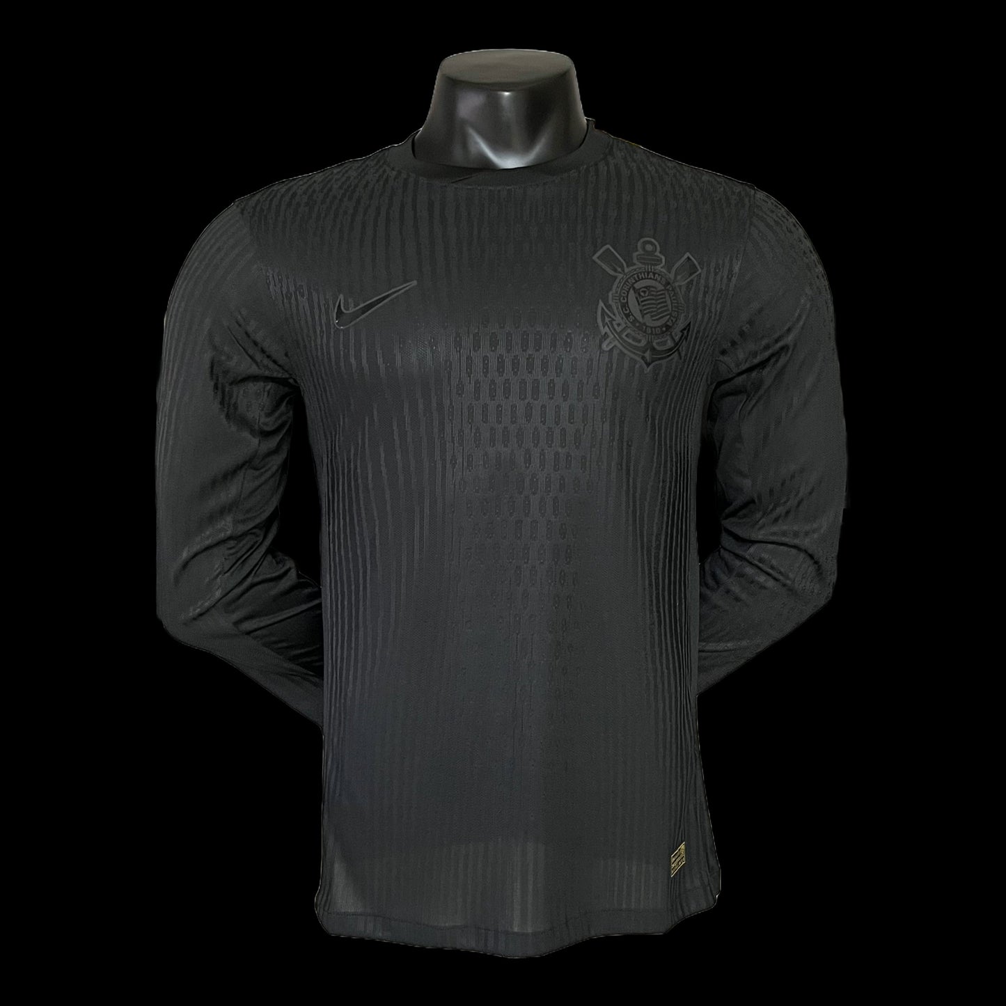 Timão Away Shirt 24/25 - Men's Player Long Sleeve Black + Sponsorships