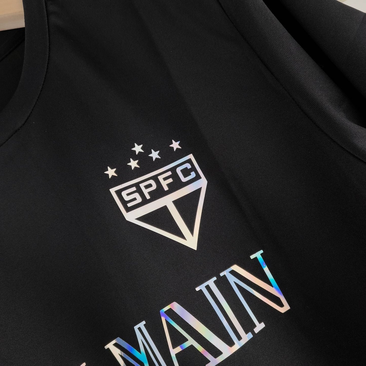 Sao Paulo BALMAIN Shirt - Men's Fan Black Reflective