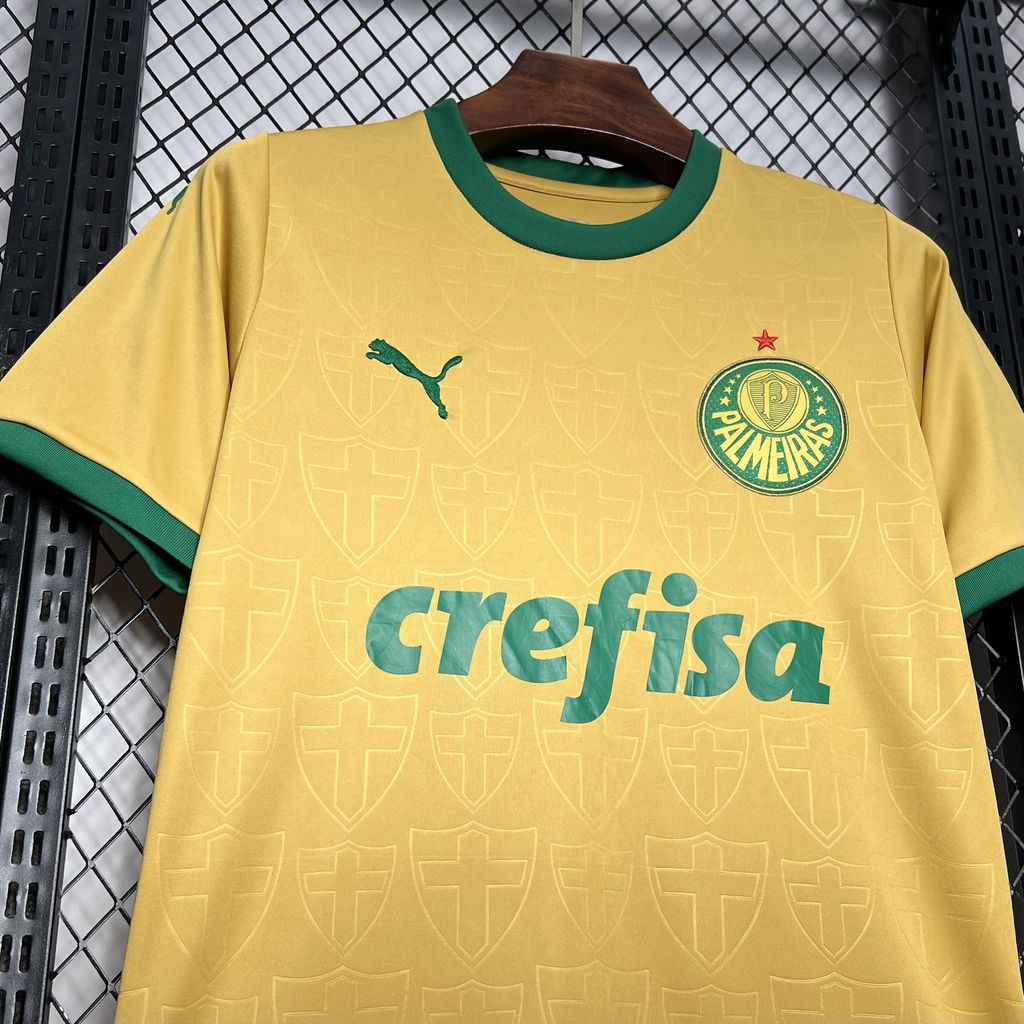 Palmeiras Third Away Shirt 24/25 - Men's Fan Gold