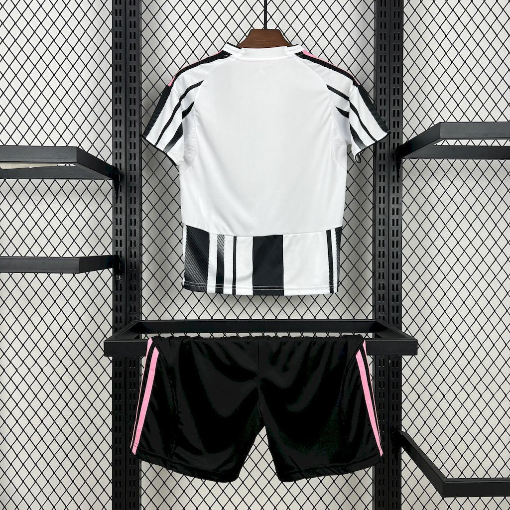 Juventus Home Shirt 25/26 - Kids Fan Shirt Black and White