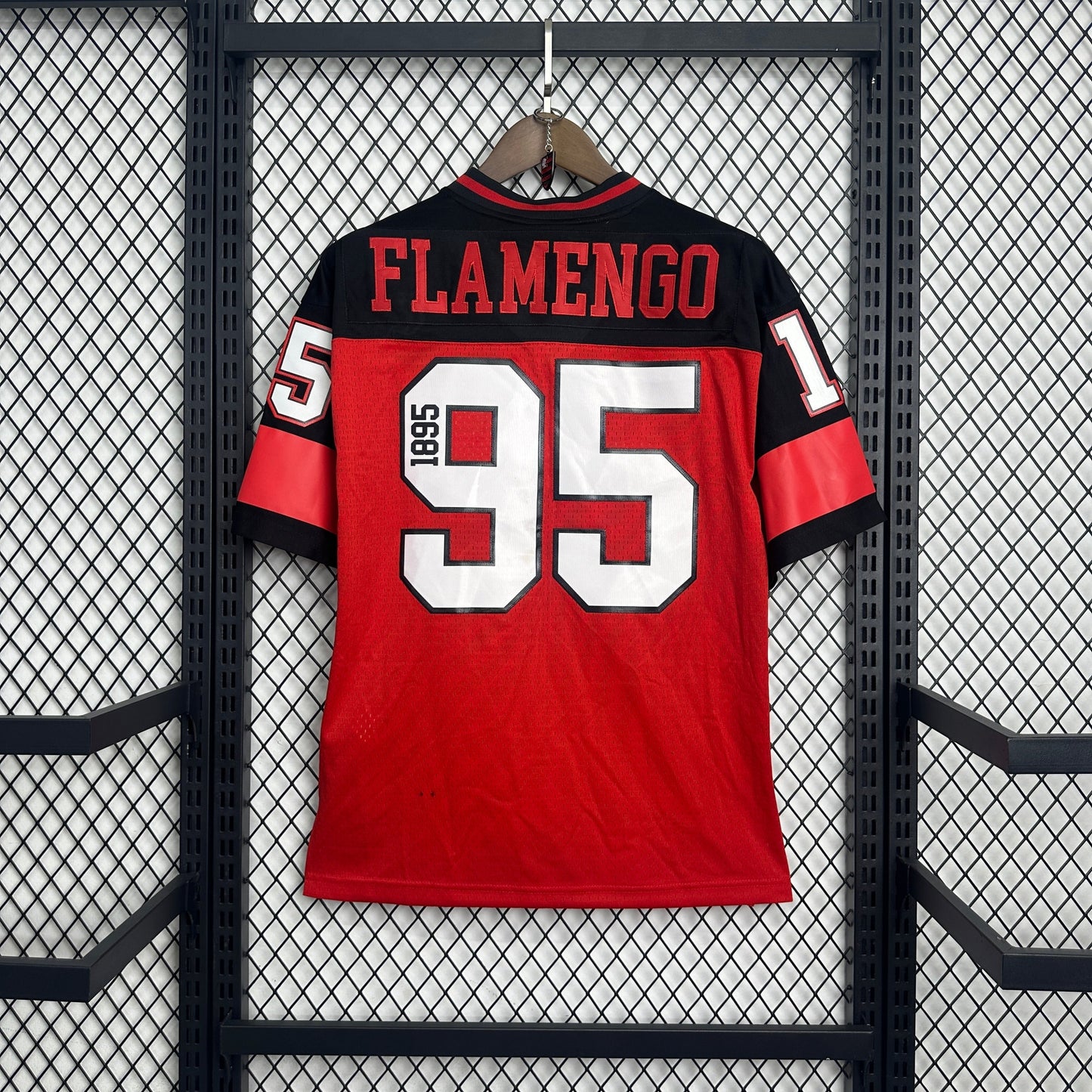 Flamengo Mitchell and Ness Shirt - Men's Red Oversized Fan Shirt