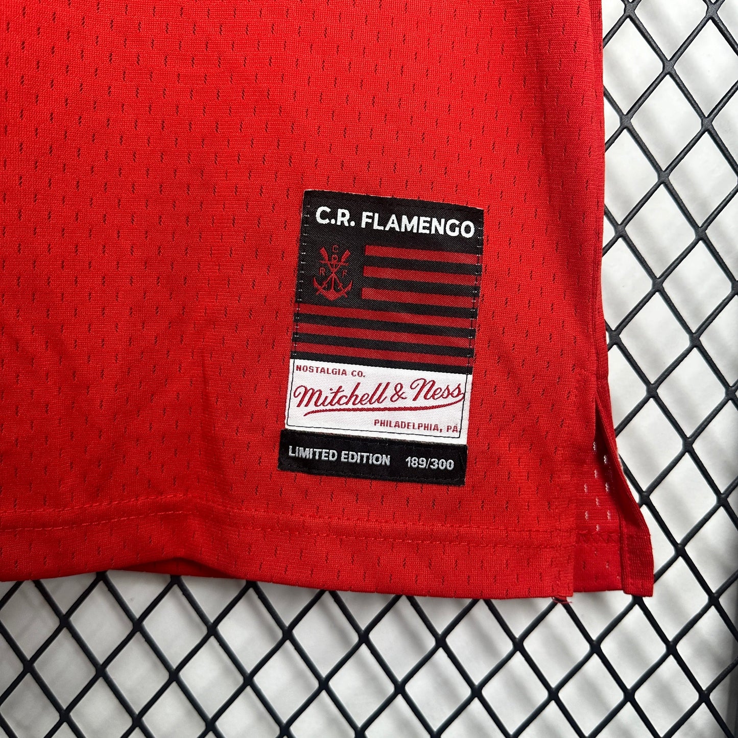 Flamengo Mitchell and Ness Shirt - Men's Red Oversized Fan Shirt