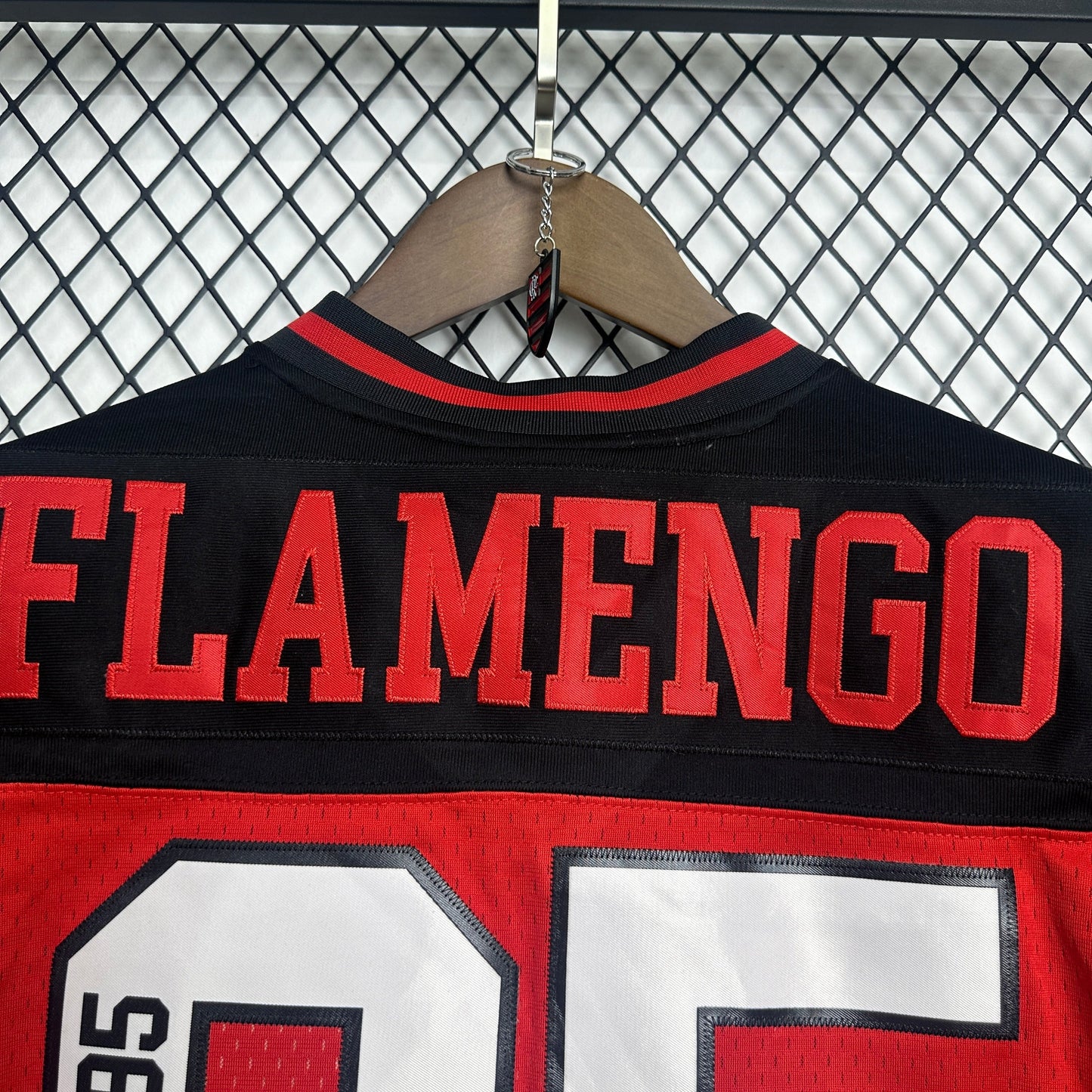 Flamengo Mitchell and Ness Shirt - Men's Red Oversized Fan Shirt
