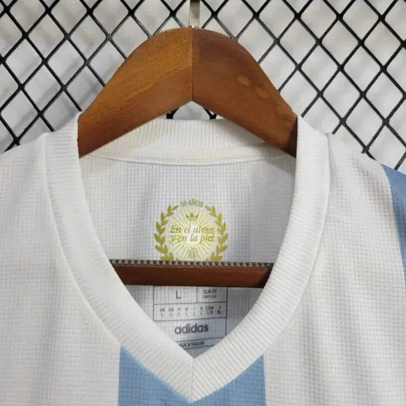 Argentina 50 Years Commemorative Edition Shirt + La Pulga - Men's Fan Blue
