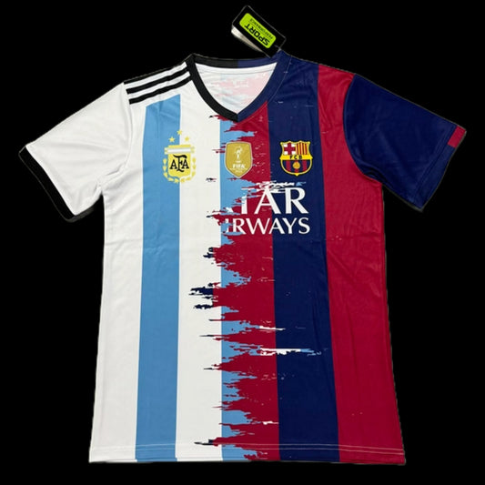 Messi #10 Special Edition Shirt - Argentina + Barcelona - Men's Fan