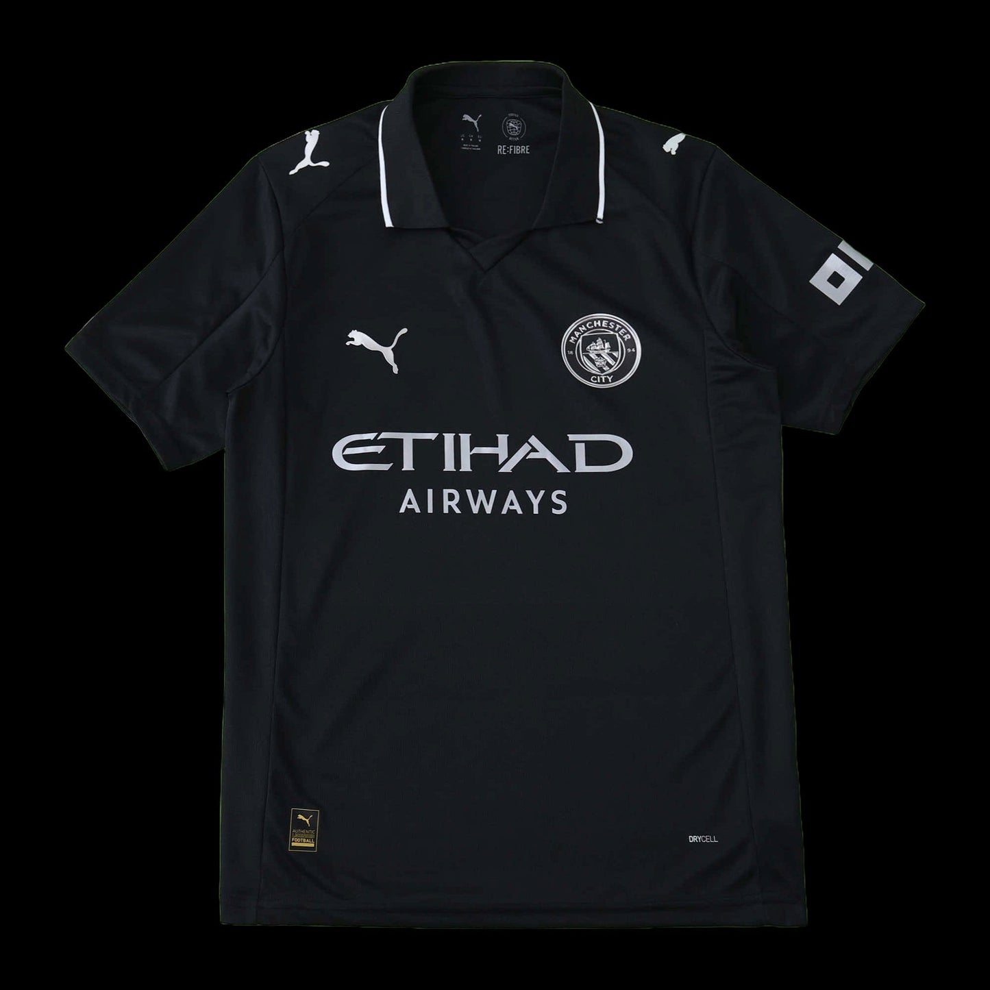 Manchester City Away Shirt 25/26 - Men's Fan Black
