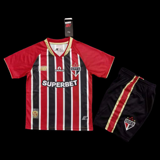 São Paulo Away Shirt 25/26 - Red Children's Fan Shirt