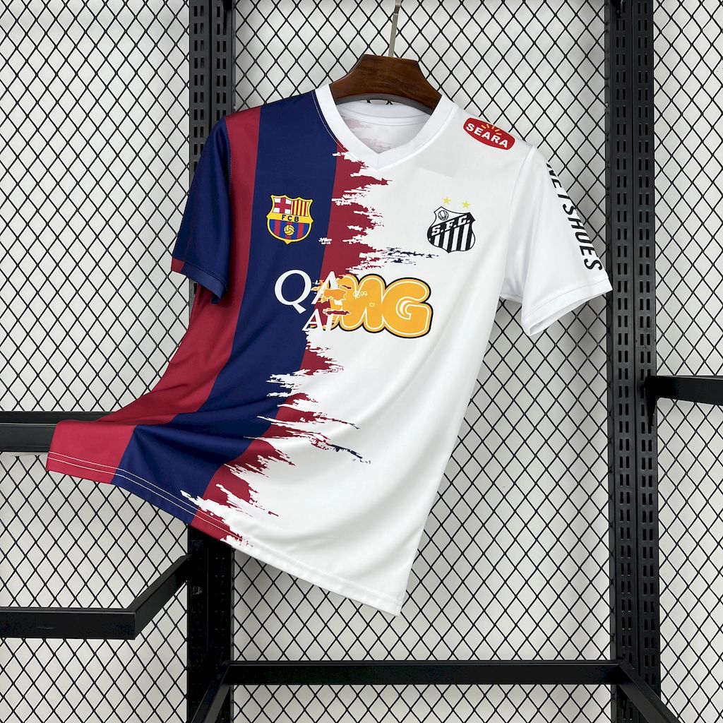 Neymar Special Edition Shirt - Barcelona + Santos - Men's Fan