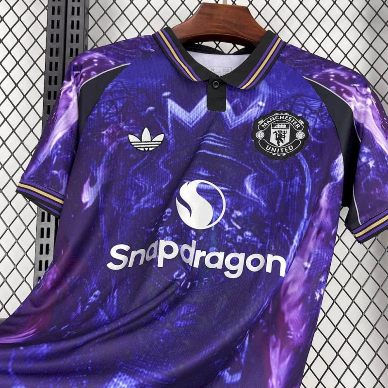 Manchester United 25/26 Special Edition Shirt - Mens Purple Fan Shirt