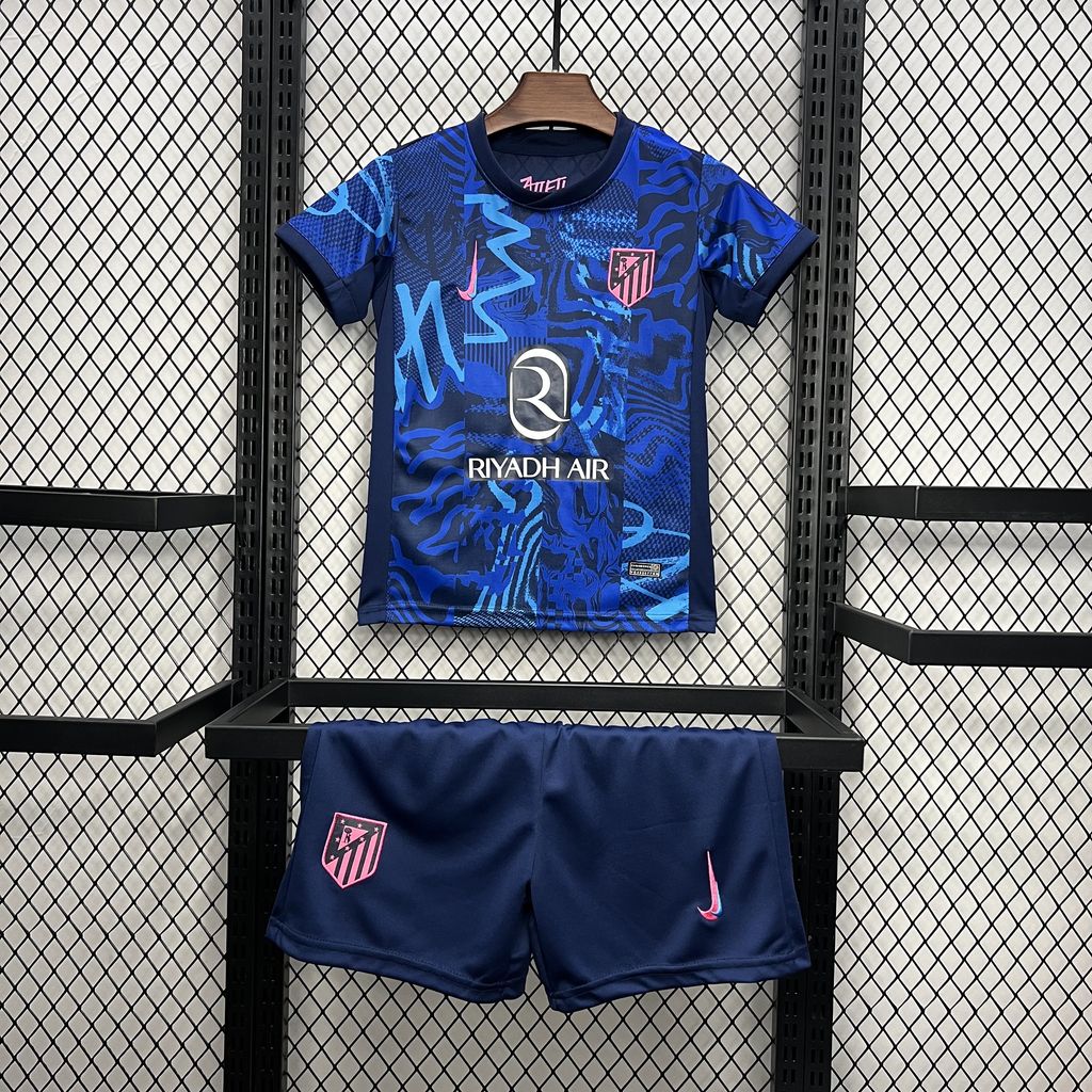 Atlético de Madrid Third Away Shirt 24/25 - Kids Fan Shirt Blue