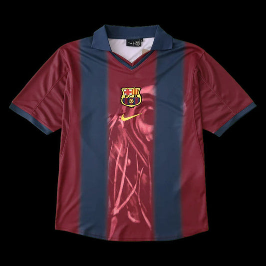 Barcelona TRAVIS SCOTT Home Retro 2000/01 Shirt - Men's Fan Oversized