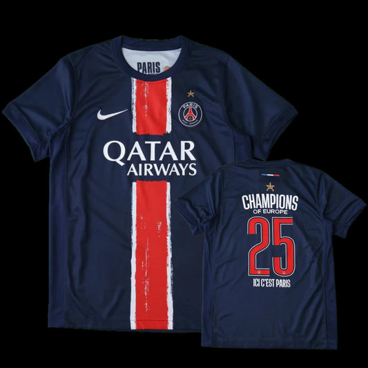 PSG Champions League Home Shirt 24/25 - Men's Fan Blue