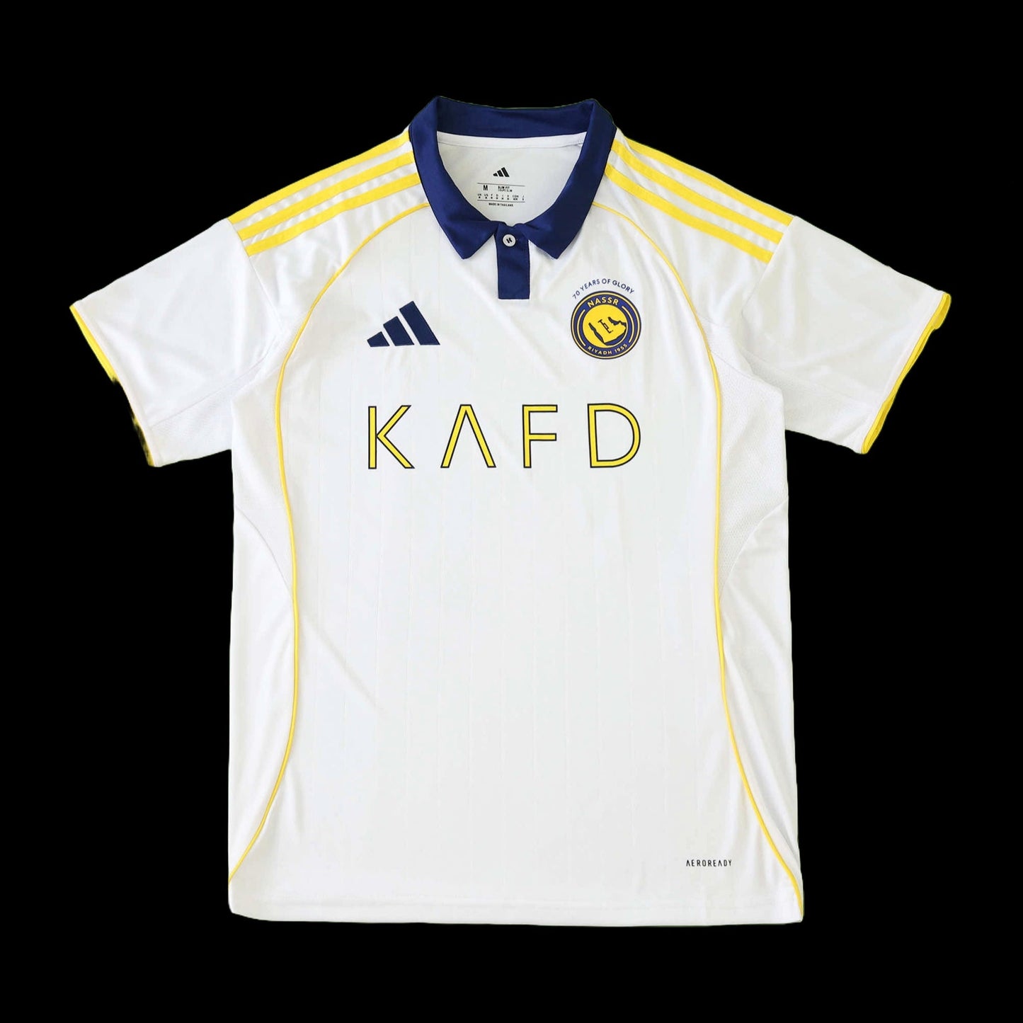 Al-Nassr Third Away Shirt 25/26 - Men's White and Yellow Fan Shirt