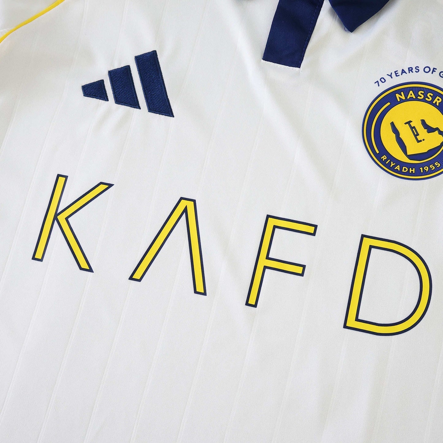 Al-Nassr Third Away Shirt 25/26 - Men's White and Yellow Fan Shirt