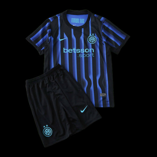 Inter Milan Home Shirt 25/26 - Kids Fan Shirt Blue and Black
