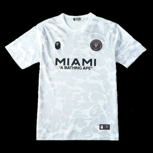 Inter Miami X Bape Men's Fan Shirt White