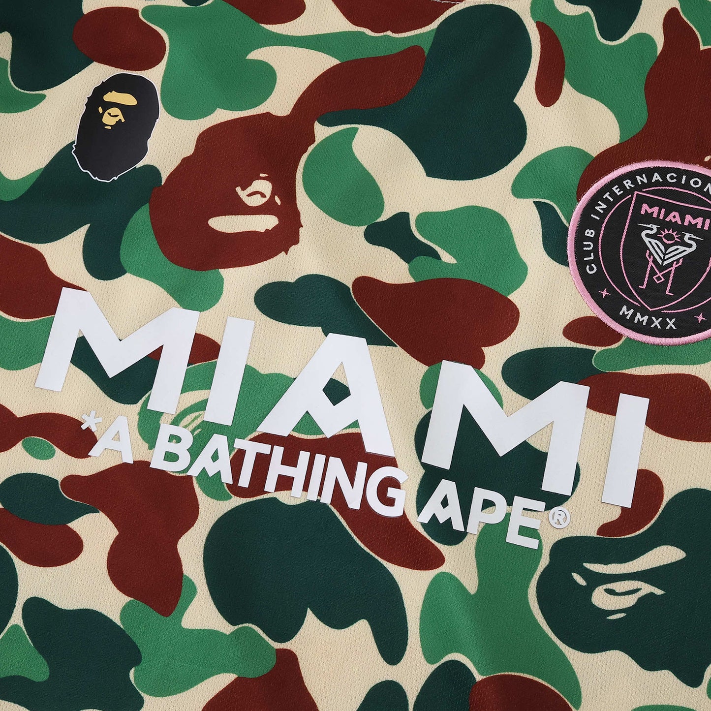 Inter Miami X Bape Men's Fan Shirt - Green