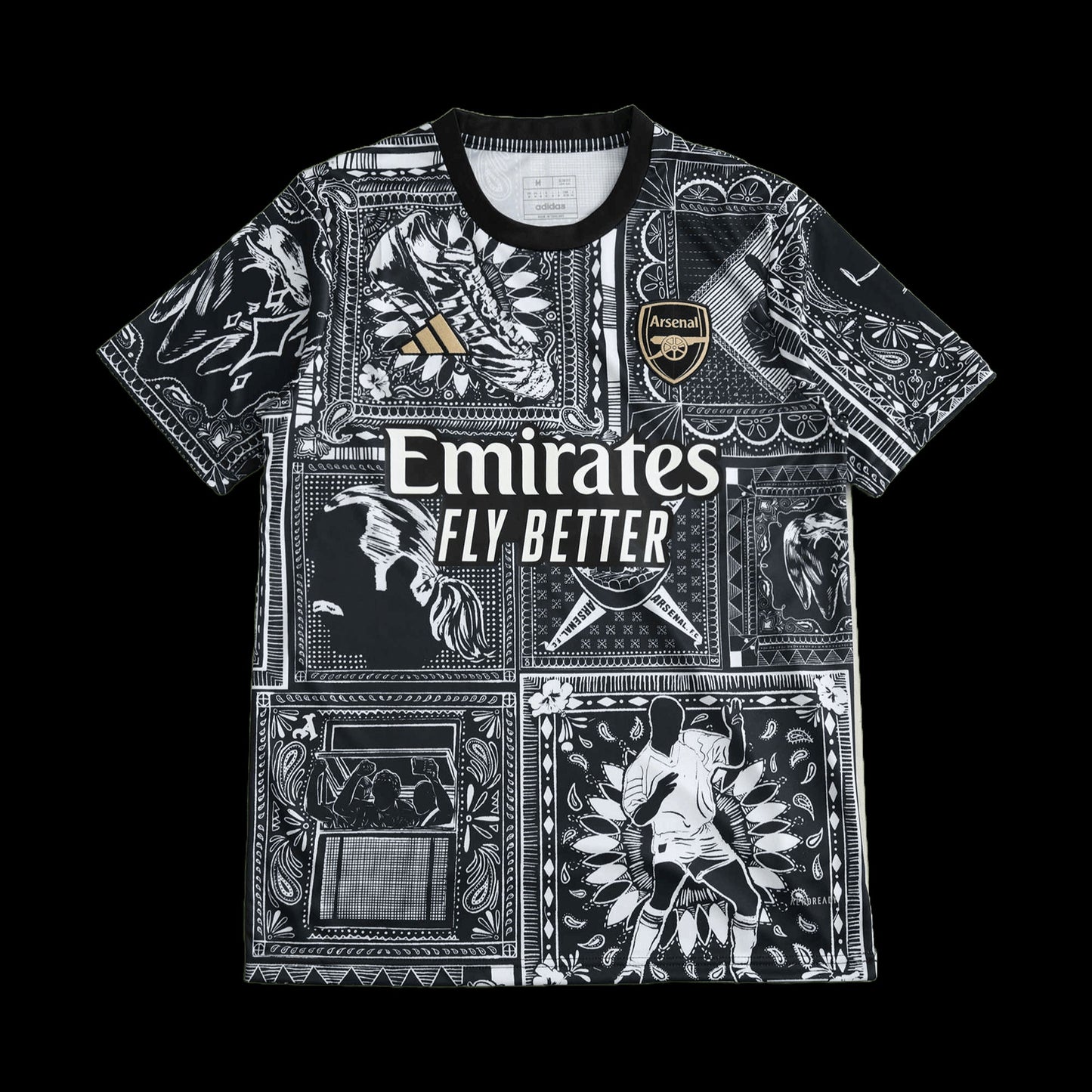 Arsenal Pre-Match Shirt 23/24 - Men's Fan Shirt Grey